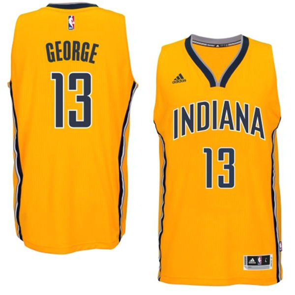 Indiana Pacers #13 Paul George 2014 15 New Swingman Alternate Gold Jersey